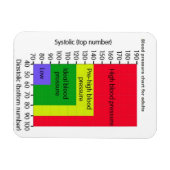 BLOEDDRUK CHART MAGNET MAGNEET (Horizontaal)