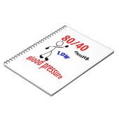 bloeddruk, gezonde notitieboek (Linkerzijde)
