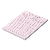 Bloeddruk Notitieblok (Linkerzijde)