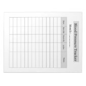 Bloeddruk Tracker Notitieblok (Voorkant)