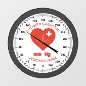 Bloeddrukmeter Verpleegarts Gezondheidszorg Raamsticker (Vel)