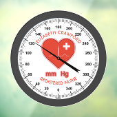 Bloeddrukmeter Verpleegarts Gezondheidszorg Raamsticker (Vel 3)