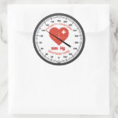 Bloeddrukmeter Verpleegarts Gezondheidszorg Ronde Sticker (Tas)