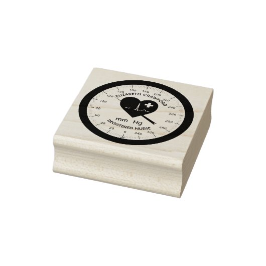 Bloeddrukmeter Verpleegarts Gezondheidszorg Rubberstempel (Stempel)