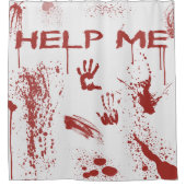 Bloeddrukplaat geplateerde halloween douchegordijn (Voorkant)