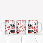 Bloeddruppels Bloedspatter True Crime Tweekleurige Koffiemok