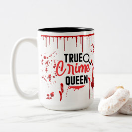 Bloeddruppels Bloedspatter True Crime Tweekleurige Koffiemok