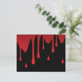 Bloeddruppels Briefkaart (Staand voorkant)