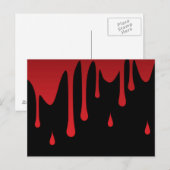 Bloeddruppels Briefkaart (Voorkant / Achterkant)