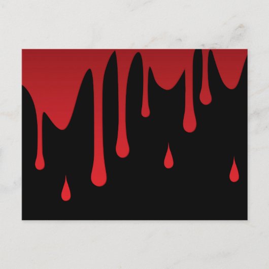 Bloeddruppels Briefkaart (Voorkant)
