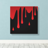 Bloeddruppels Canvas Afdruk (Insitu (Houten vloer))