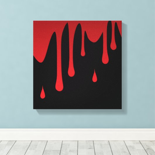 Bloeddruppels Canvas Afdruk (Insitu (Houten vloer))
