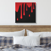 Bloeddruppels Canvas Afdruk (Insitu (Slaapkamer))