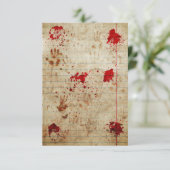 Bloeddruppels en bloederige handen Halloween Kaart (Staand voorkant)