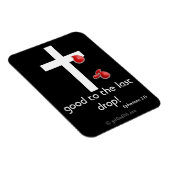 Bloeddruppels gotGod316.com Cross Magneet (Rechterzijde)