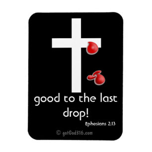 Bloeddruppels gotGod316.com Cross Magneet