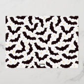 Bloeddruppels Happy Halloween Foto Folie Feestdagenkaart (Achterkant)