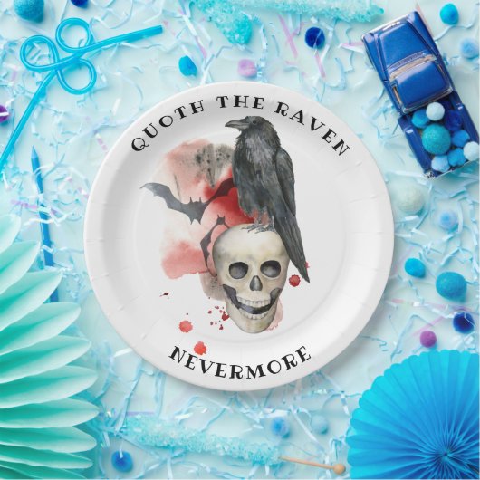 Bloeddruppels in het bloed papieren bordje (Feest)