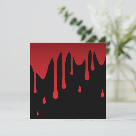 Bloeddruppels Kaart (Staand voorkant)