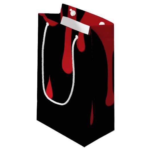 Bloeddruppels Klein Cadeauzakje (Voorkant Gekanteld)