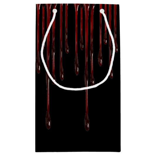 Bloeddruppels kleine geschenkzak klein cadeauzakje (Achterkant)