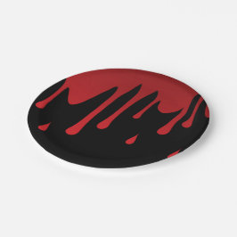 Bloeddruppels Papieren Bordje