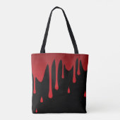 Bloeddruppels Tote Bag (Achterkant)