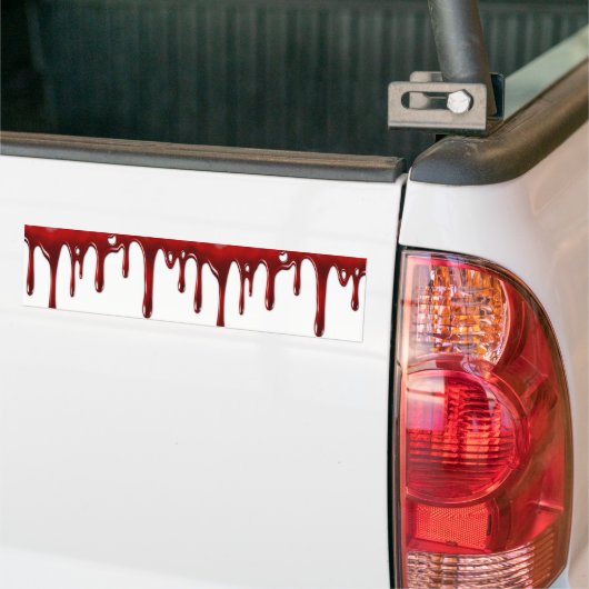 Bloeddruppels wit bumpersticker (Op Truck)