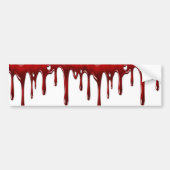 Bloeddruppels wit bumpersticker (Voorkant)
