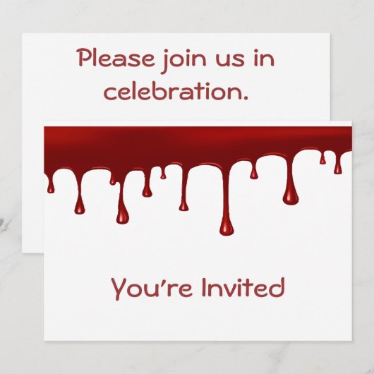 Bloeddruppelset Kaart (Voorkant / Achterkant)