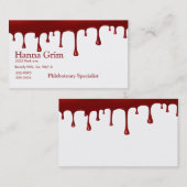 Bloeddruppelset Visitekaartje (Voorkant / Achterkant)