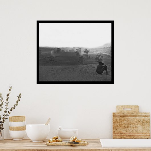 Bloeddste dag van de oorlog in Antietam 1862 Poster (Keuken)