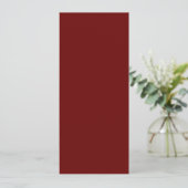 Bloede Rode Platte Kaart (Staand voorkant)