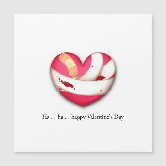 Bloeden Hart Komisch Gelukkig Valentijnsdag (Voorkant)