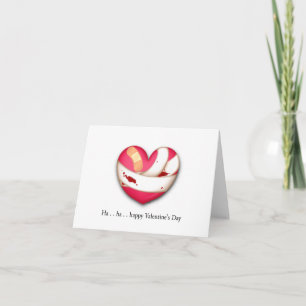 Bloeden Hart Komische Valentijn Feestdagen Kaart