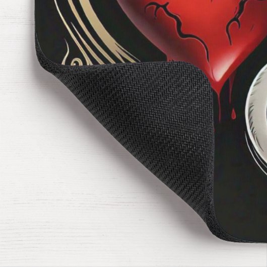 "Bloeden uit liefde" Muismat (Hoek)