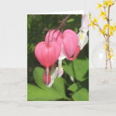 Bloedend Bloedend Hart - Portret Wenskaart Kaart (Gele Bloem)