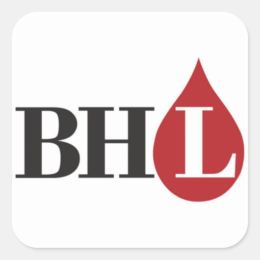 Bloedend Hart Libertarische Vierkante Stickers (Voorkant)