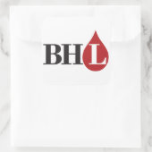 Bloedend Hart Libertarische Vierkante Stickers (Tas)