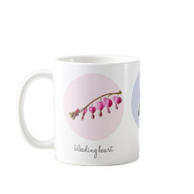 Bloedend hart, slipjes en aster bloemen