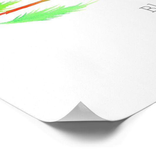 Bloedend Hart Taal van Bloemen Botanische Kunst Poster (Hoek)