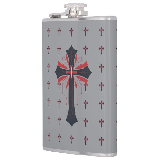 Bloedend kruis heupfles (Links)