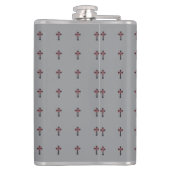 Bloedend kruis heupfles (Achterkant)