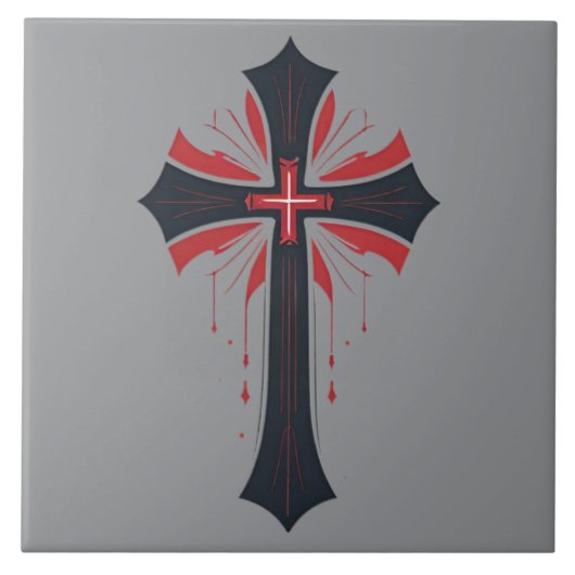 Bloedend kruis tegeltje (Voorkant)