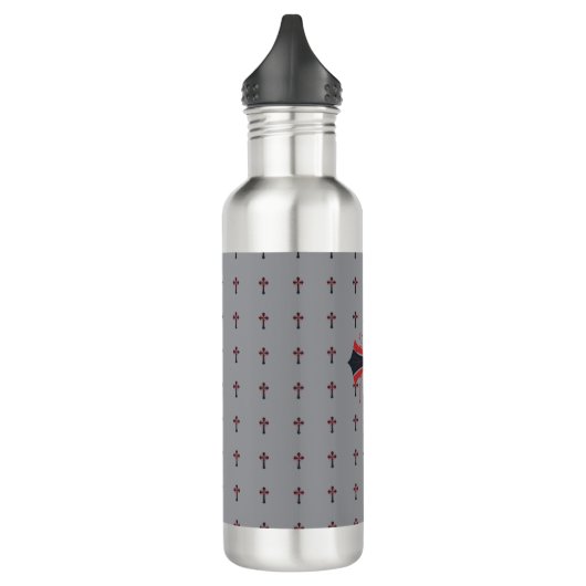 Bloedend kruis waterfles  (Links)