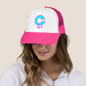 ╚"★ Bloedende Duivelstanden-Initiaal C Trucker Hoe Pet (In situ)