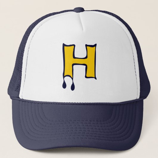 ╚"★ Bloedende Duivelstanden-Initiaal H Trucker Hoe Pet (Voorkant)