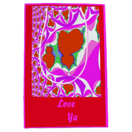 Bloedende Hart Fractal Gift Bag Medium Cadeauzakje