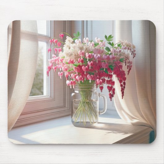 Bloedende harten in Mason Jar Muismat (Voorkant)