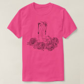 Bloedende pioenen 1 t-shirt (Design voorkant)